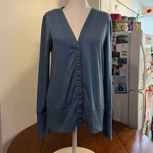 Zenana Outfitters Long Button Down Cardigan